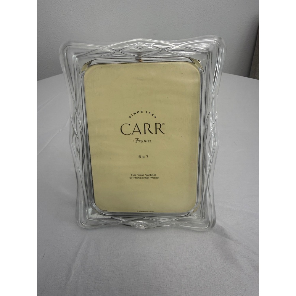 Carr Frames 5x7 Crystal Clear Glass Scalloped Edge Picture Frame 1901H1W